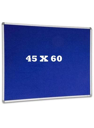 The Family Book Store's "FELT BOARD 45 X 60 with Aluminum Frame for Easy Display" features a blue felt surface against a white background, showcasing "45 X 60" in white at its center.
