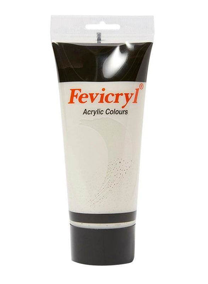 Fevicryl Acrylic Paint Color, 200ml, Silver - Family book shop