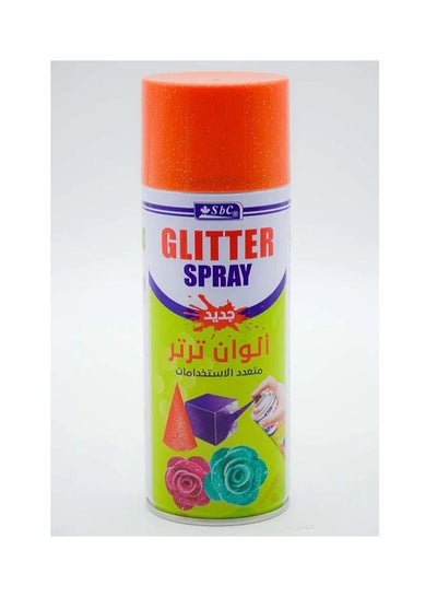 Glitter Spray Paints Orange 400ml - Family book shop