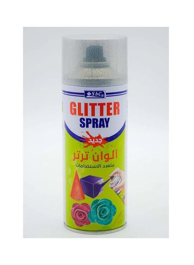 Glitter Spray Paints Silver 400ml - Family book shop