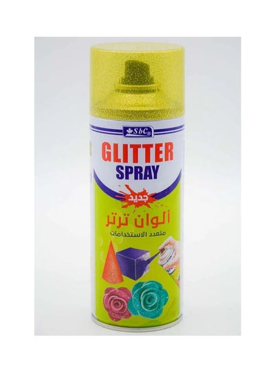 Glitter Spray Paints Yellow 400ml - Family book shop