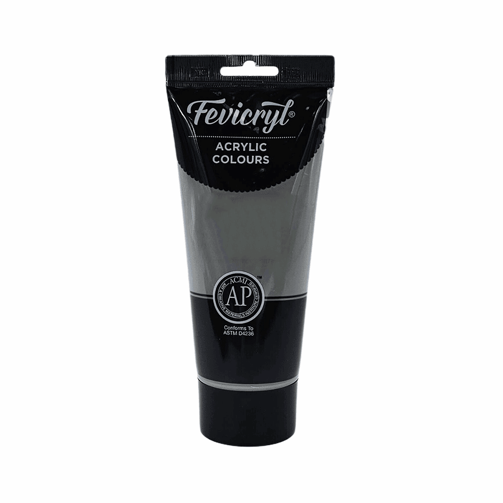 Grey Acrylic Tube – 200 ml - Family book shop