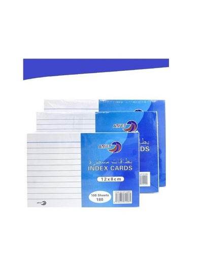 Index Card White Colorured 180gsm - Family book shop