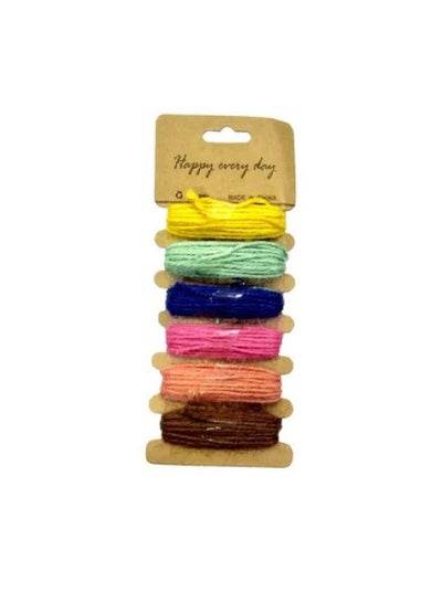 Jute Gift Wrapper Multi Color Thread - Family book shop