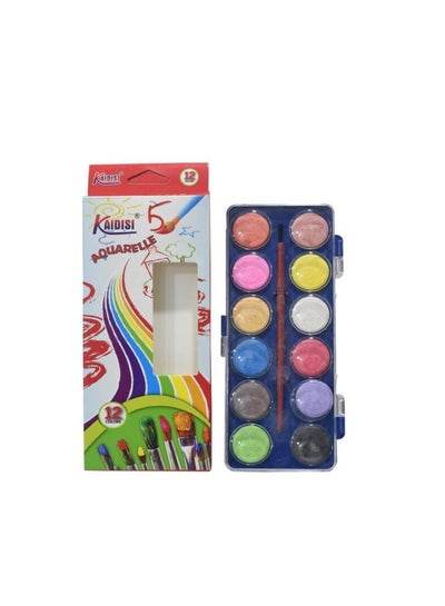 Kaidisi Small Water Colour, 12 Pieces, Multicolour - Family book shop