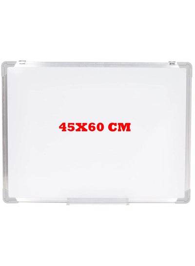 Magnetic whiteboard 45x60 cm with a sleek design, perfect for home or office organization and messaging.