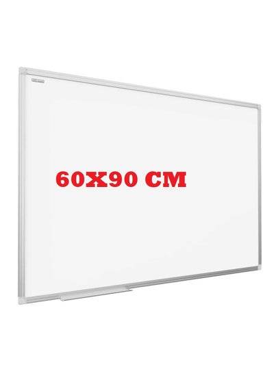 Magnetic whiteboard 60x90 cm with a sleek profile, ideal for home or office use at Family Book Shop