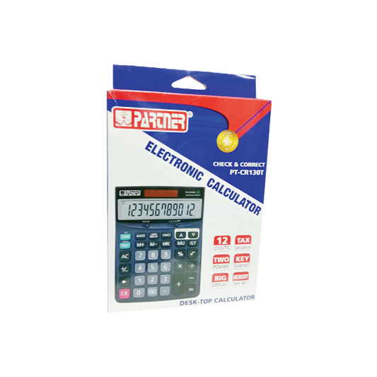 Partner Electronic Calculator PT-CR130 - Family book shop