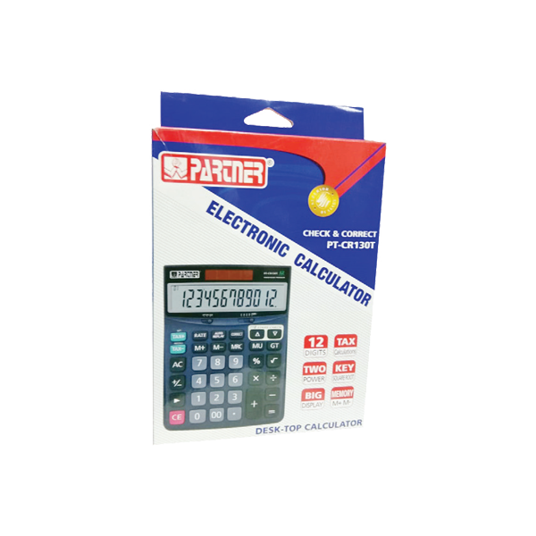 Partner Electronic Calculator PT-CR130 - Family book shop