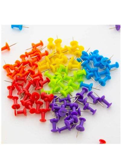 Push Pins Assorted 5 Color (100/Pieces) - Family book shop