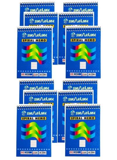 Pieces Notepad Top Spiral Memo A6 50 Sheets - Family book shop