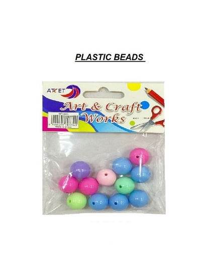 Plastic Acrylic Beads Set Multycolor - Family book shop