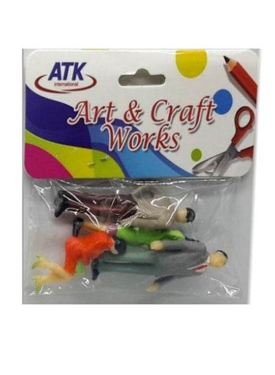 Plastic Man &amp; Female character for Arts and Crafts Activities for School - Family book shop