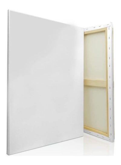 Pre-stretched Blank Canvas Board 50x60 cm Cotton 280gsm White - Family book shop