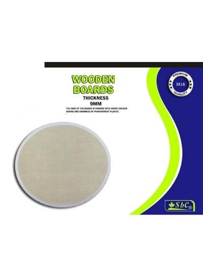 18cm wooden board with a smooth surface, ideal for crafts and creative projects at Family Book Shop