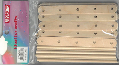 Round wood stick 15 cm - Family book shop