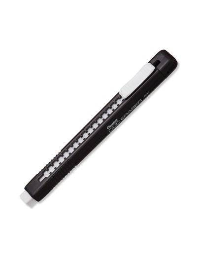 Rubber Grip Clic Erasers-Clic Eraser,Retractable,Pocket Clip,Rubber Grip,Black Barrel - Family book shop
