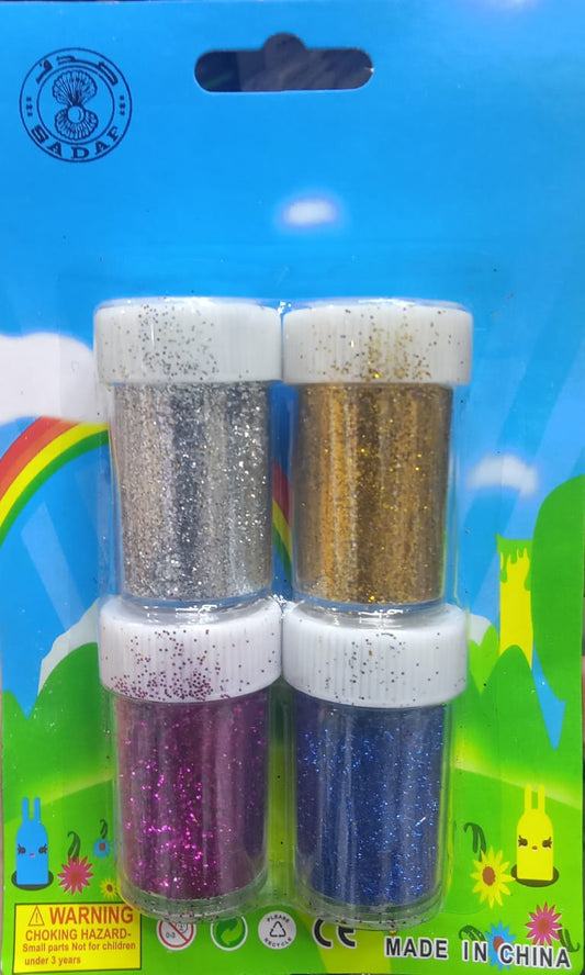 SADAF PACK OF FOUR COLOR GLITTER - Family book shop