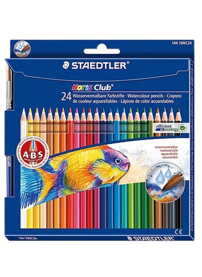 STAEDTLER 24-Piece Noris Wooden Watercolour Coloured Pencils - Family book shop