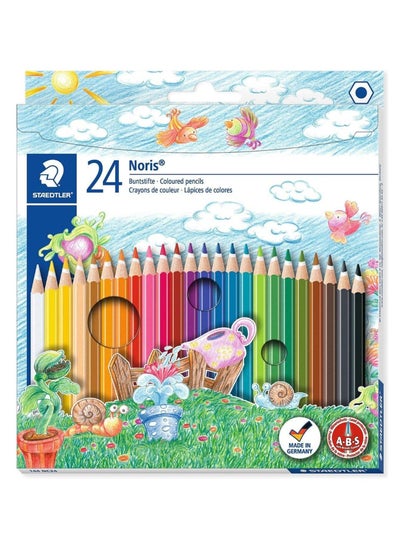 STAEDTLER 2 Box Each Box 24-Piece Noris Wooden Coloured Pencils - Family book shop