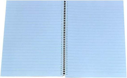 Sadaf 100 Sheets Single Line Hard Cover A5 Spiral Notebook, 22 x 16 Size - Family book shop