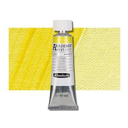 Schmincke Akademie Acryl Lemon Yellow 60 ml - Family book shop