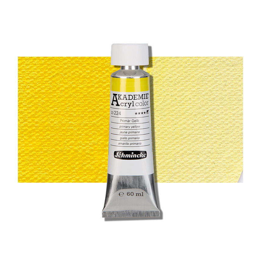 Schmincke Akademie Acryl Primary Yellow 60 ml - Family book shop