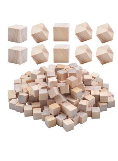 Small cubes of natural wood - Family book shop