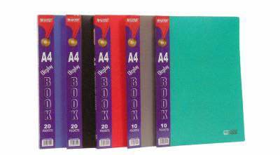 Standard color display book A4 size 60 pockets - Family book shop