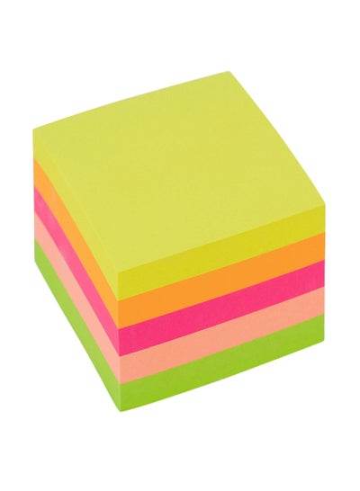 Sticky Notes Size 50x50mm Neon Color Cube Pad - Family book shop