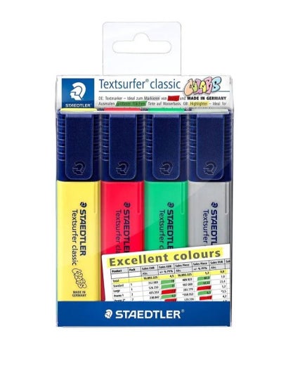 Textsurfer Classic Highlighter Set Multicolour - Family book shop