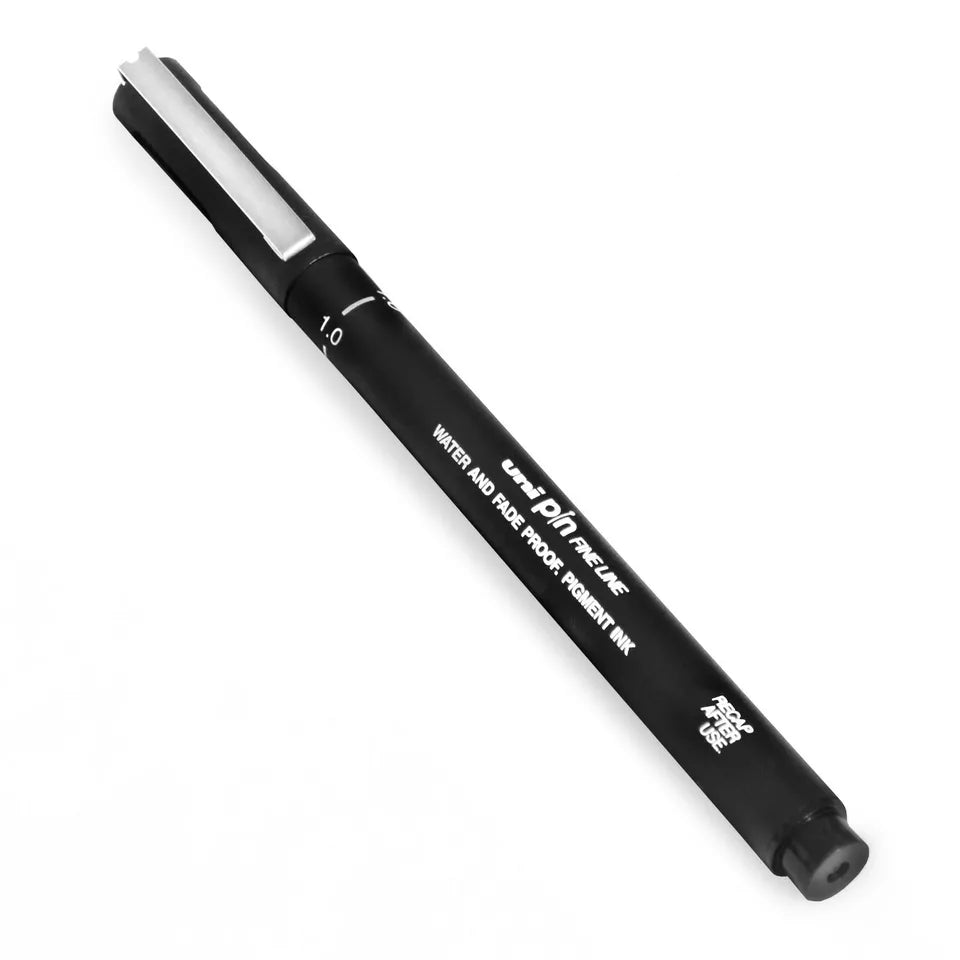 Uni Pin Fineliner Drawing Pen - Black Ink - Family book shop