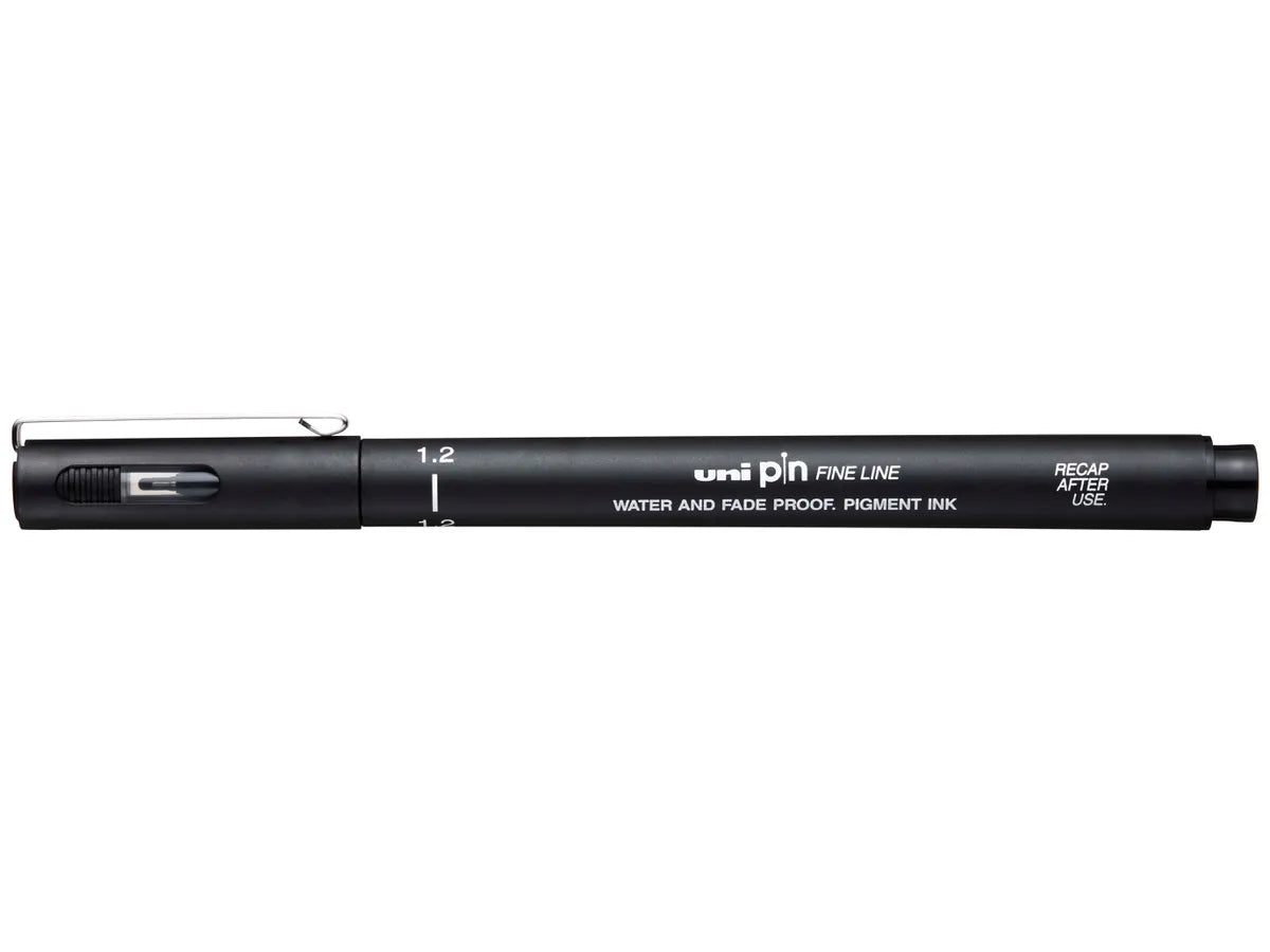 Uni Pin Fineliner Drawing Pen - Black Ink - Family book shop