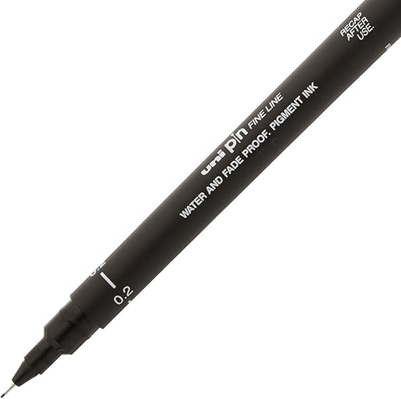 Uni Pin Fineliner Drawing Pen - Black Ink - Family book shop