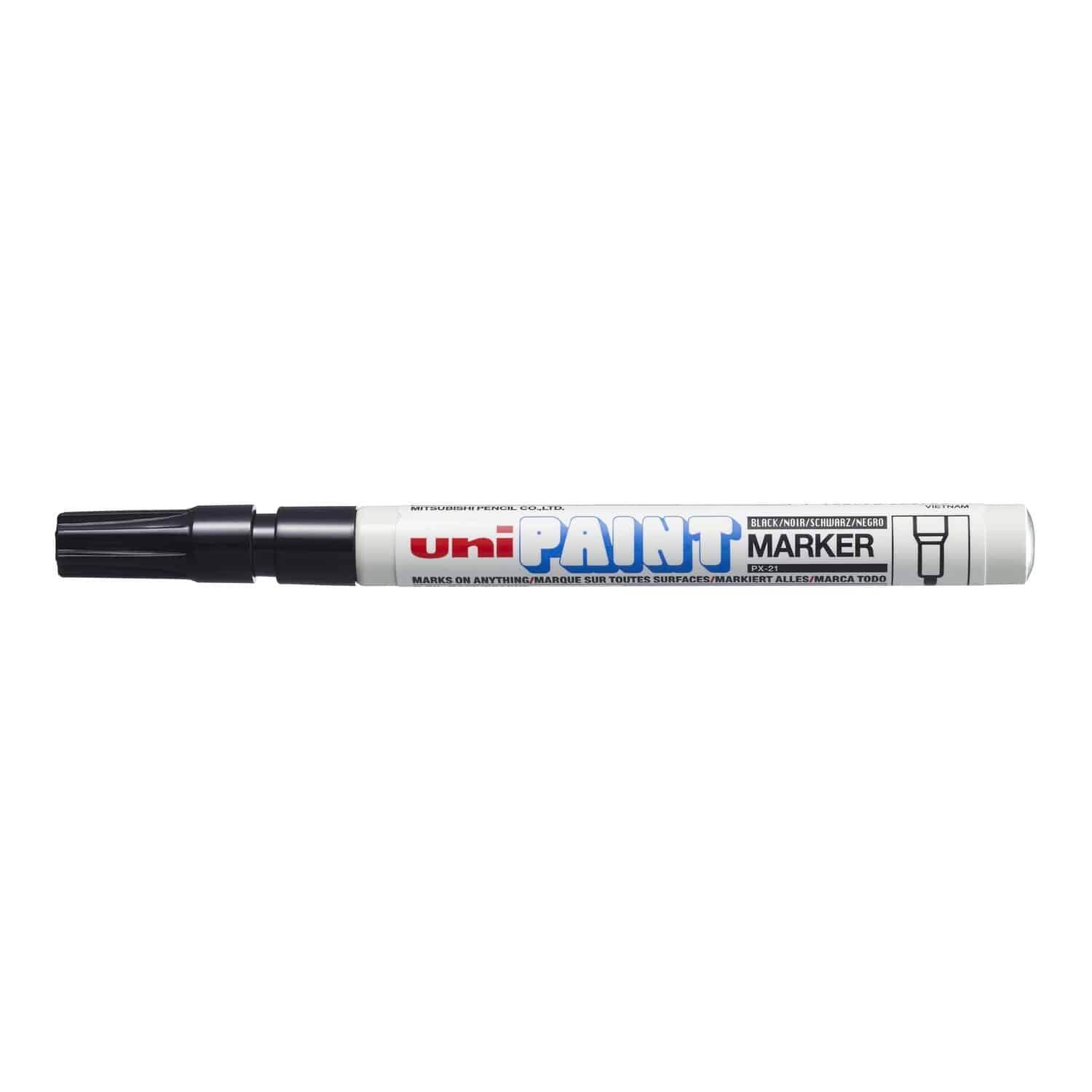Uniball PX21 Paint Marker Fine Tip 1.2mm Black - Family book shop