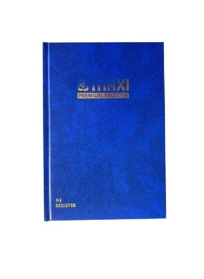A5 premium register book 2QR- 96 Sheets with a vibrant blue cover for organized note-taking