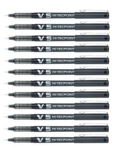 Pilot V5 Hi-Tecpoint rollerball pen set with sleek design for smooth writing experience