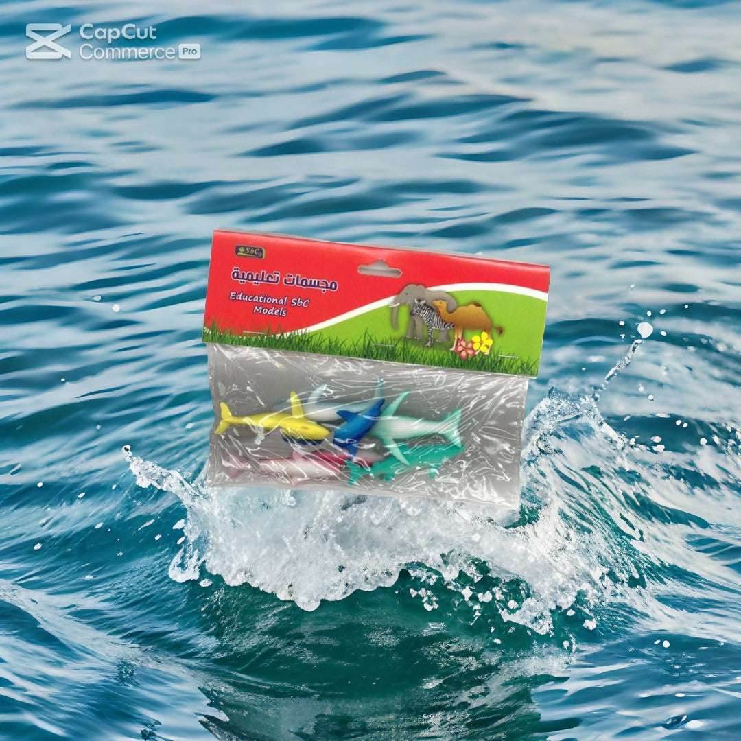 "Educational Animal Toy Set: Safari and Sea Life Models for Kids Learning"