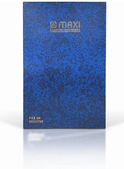 F4 Foolscap register book 8QR 60gsm 384 Sheets with a stylish blue cover for efficient record-keeping