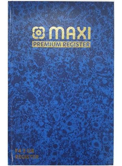 Premium register book F4 Scap 3QR 60gsm 144 sheets with a blue cover for note-taking and record-keeping