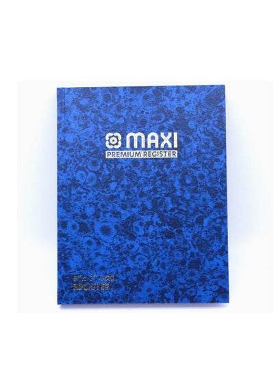 Maxi Premium Register in Blue Cover for Writing in a ruled manuscript book format