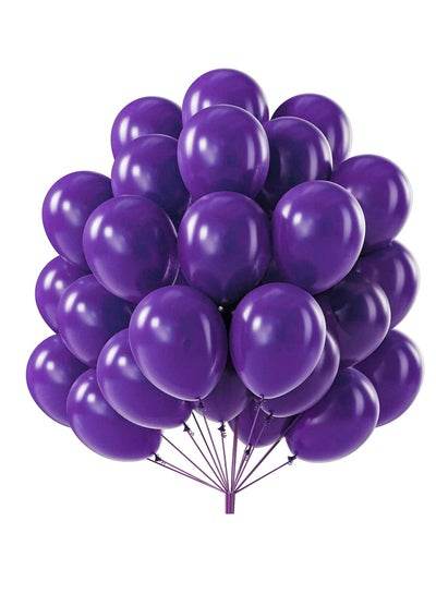 A bunch of 10 inch violet party balloons ideal for celebrations and decorations