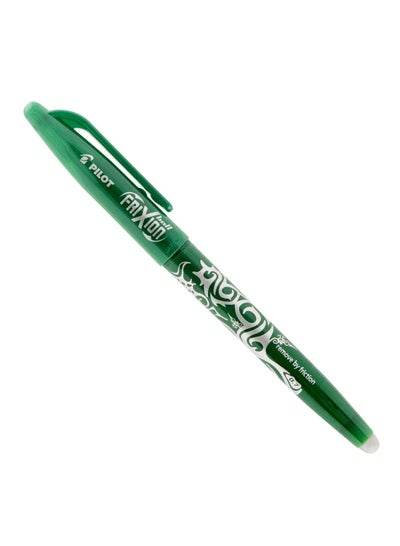 Pilot Frixion green erasable pen featuring a sleek design perfect for smooth writing and easy corrections
