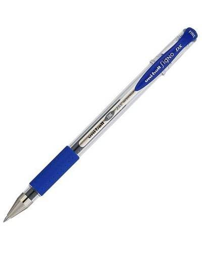 Signo DX waterproof gel pen Blue with a fine tip for smooth writing and vibrant ink.