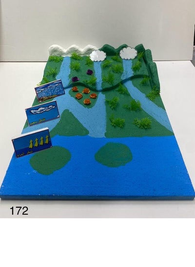 water cycle in nature 3D school project - Family book shop